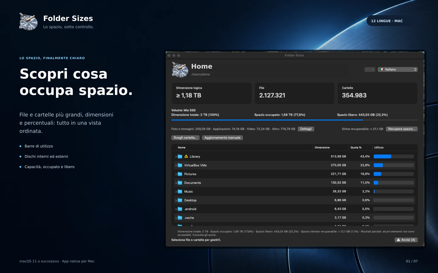 Folder Sizes — overview